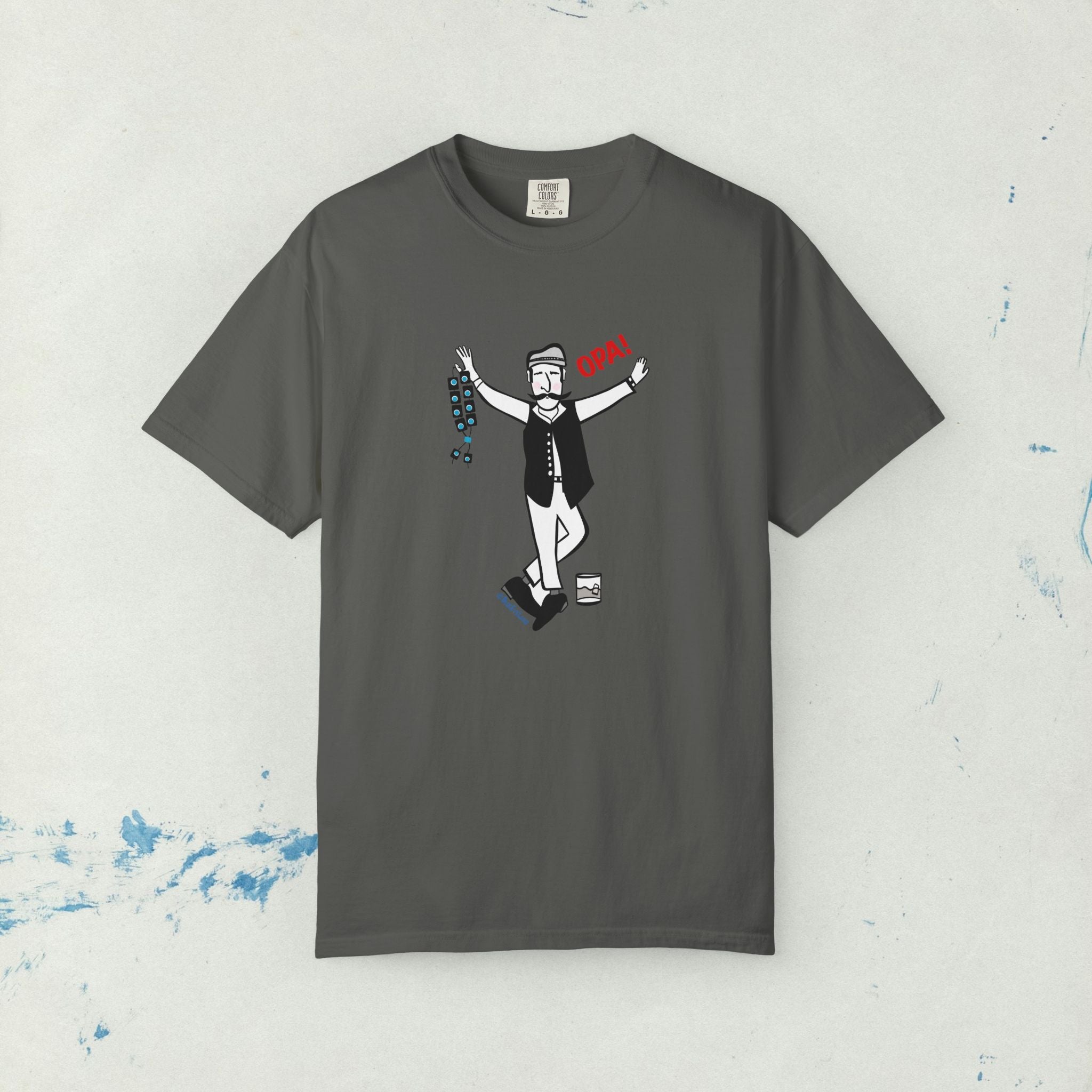 Greek Music & Dancing Unisex T-shirt, Opa Saying, Festival Gift Tee, Greek Culture Shirt, Greek Heritage Top