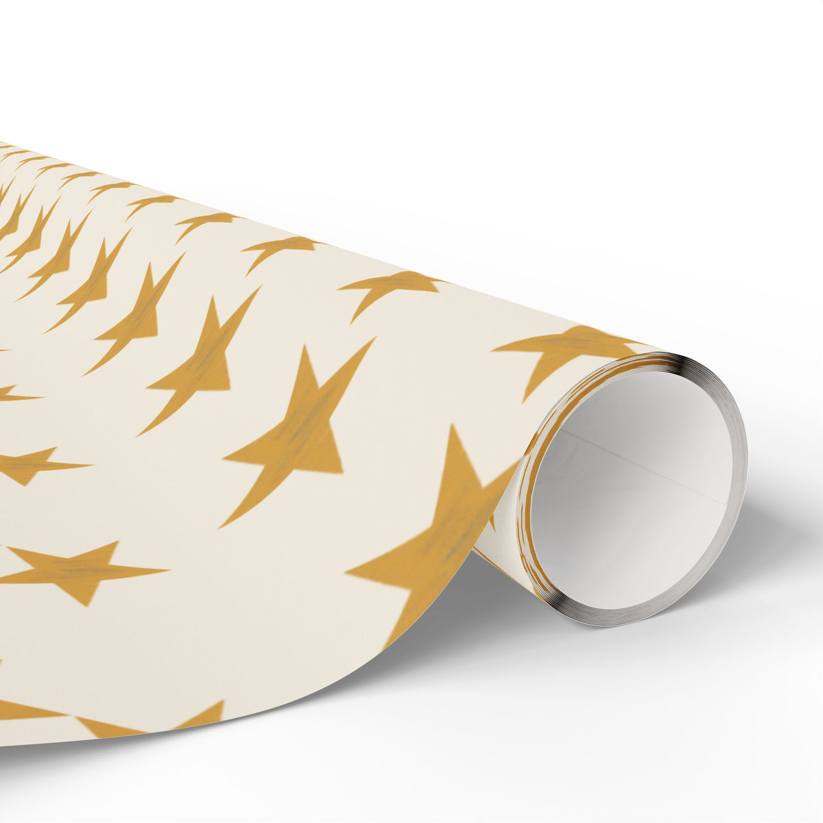 Byzantine Gold Stars Wrapping Papers | Metallic Star Pattern