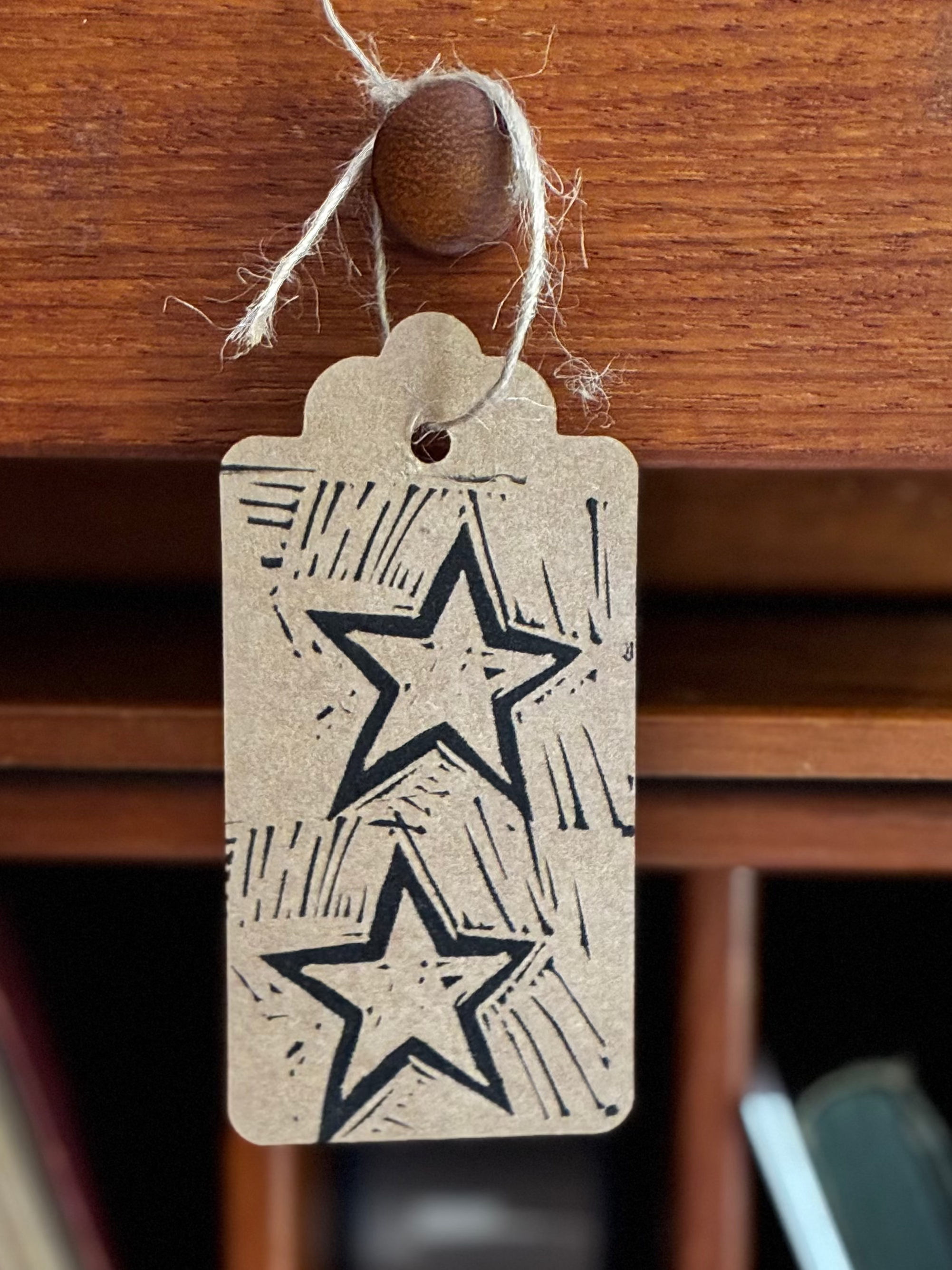 Hand-Carved Star Gift Tags