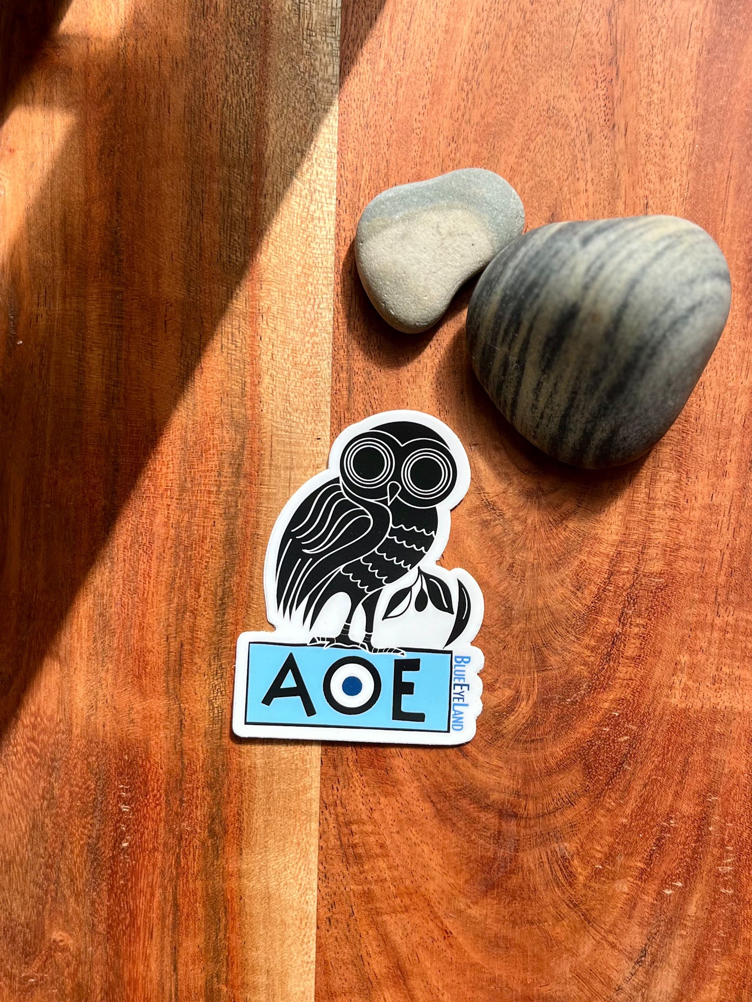 Ancient Greek Owl Coin Sticker: Athens Travel Vinyl Decal