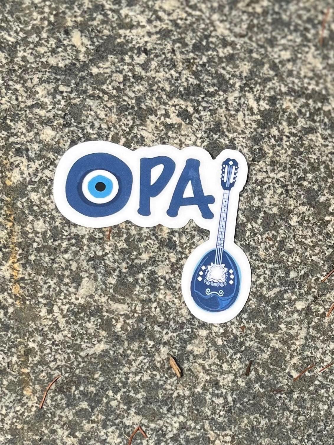 Greek blue sticker pack, Greece summer memories, Greek island, vinyl stickers