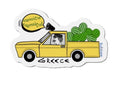 Greek Watermelon Truck Magnet: Mykonos Summer Illustration