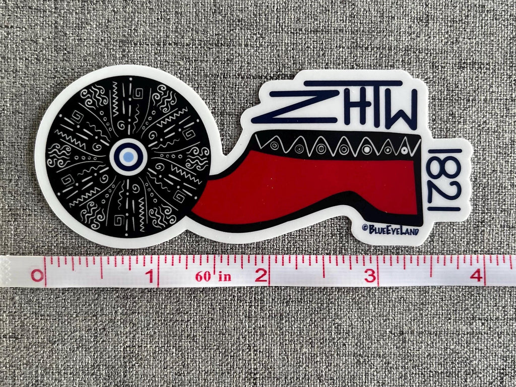 Greek Tsarouchi Sticker, Greek Independence Day 1821 Vinyl Decal
