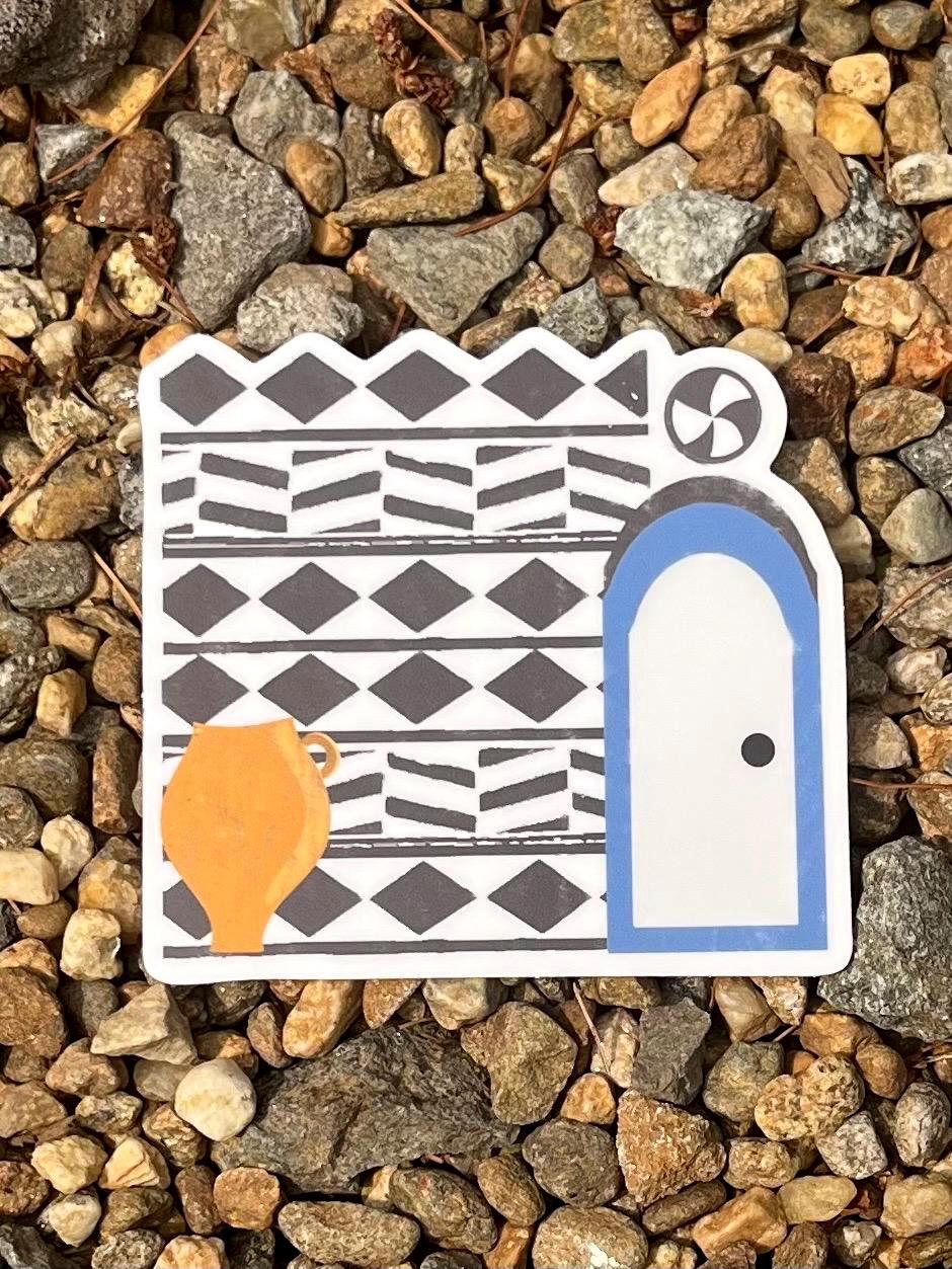 Greek blue sticker pack, Greece summer memories, Greek island, vinyl stickers