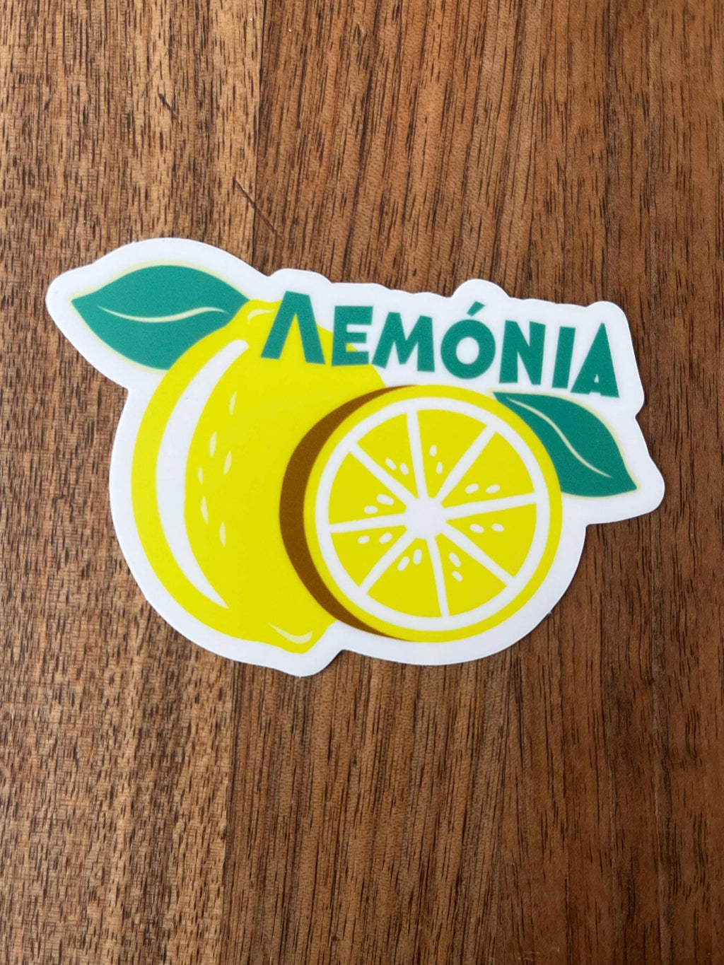 Greek Food Vinyl Sticker Pack: Sardines, Feta, Lemons - Waterproof